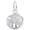 Sand Dollar Charm White Gold - 10-5299