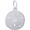 Sand Dollar Charm White Gold - 10-6036