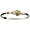 Sand Dollar Hook Bracelet - SS & 14K Gold 4mm 7.5 Inch - C42CSD75