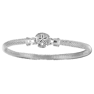 4mm Sand Dollar Mesh Hook Bracelet 7.0  - S4MESD70