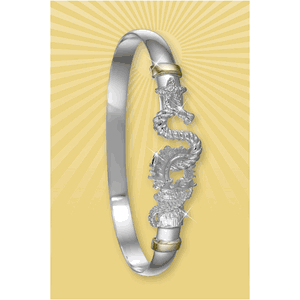 Sarasota Destination Bracelet - Sterling Silver & 14K 4mm 6.5 Inch