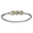 Scallop and Sand Dollar Hook Bracelet - Silver & 14K 3.5mm 8 Inch