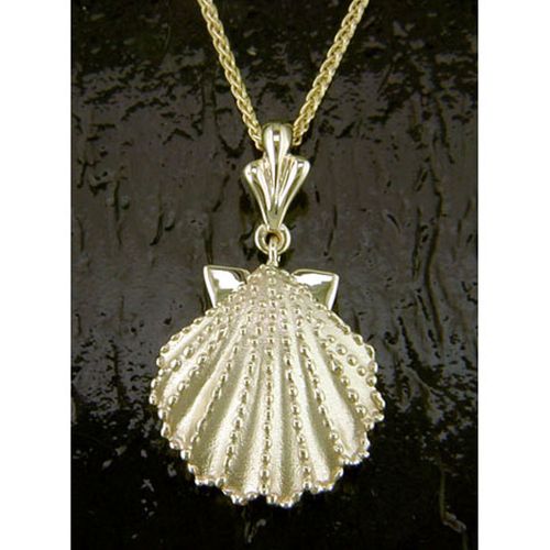 Small Scallop Shell Pendant - 14K Gold  - SD-SLP020