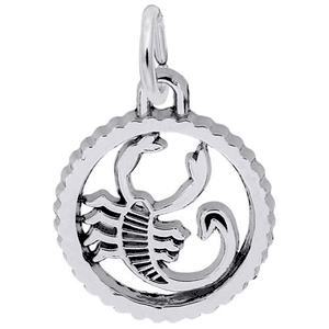 Scorpio Charm 14K While Gold - 10-4550-0-14KW