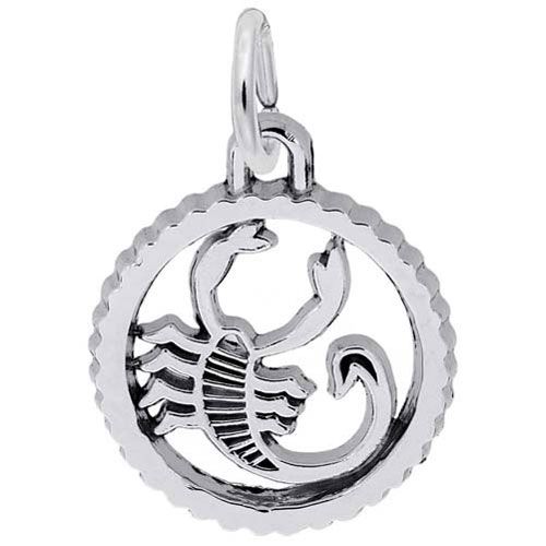 Scorpio Charm 14K While Gold - 10-4550-0-14KW