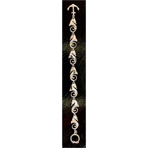 Sea Horse Diamond Bracelet - 14K Gold 7 Links  - SD-SLB063