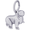 Sea Lion Charm White Gold - 10-3569