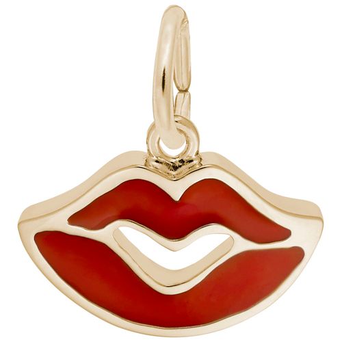 Sealed With A Kiss Charm - 14K Gold - 10-1647-14kg