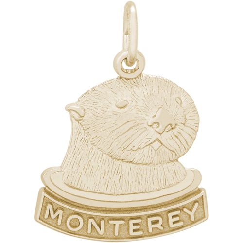 Seaotter Charm - 10K Gold