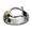Shackle Hook Ring - 14K White Gold 6mm Size 9