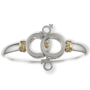 Shared Moments Hook Bracelet - Sterling Silver & 14K Gold 5mm 7.0 Inch