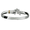 Shark Hook Bracelet - Sterling Silver & 14K Yellow Gold 6mm 8.5 Inch