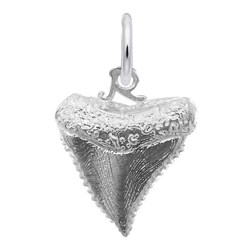 Shark Tooth Charm - Sterling Silver - 10-1025-0-ss