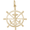 Ship Wheel Charm Gold Plated - 10-1584