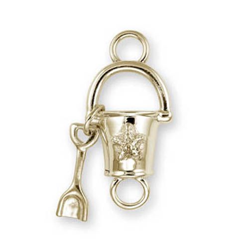 Shovel And Pail Bracelet Clasp - 14K Yellow Gold