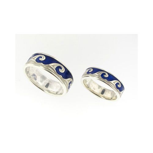 Silver 6mm Wave Band Ring - 733 W6m