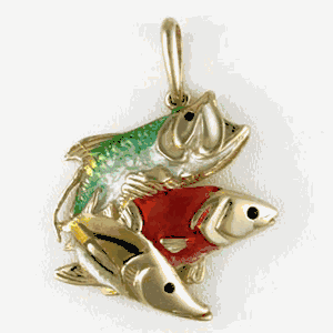Silver Atlantic Coast Slam Enamel Pendant - 208 E