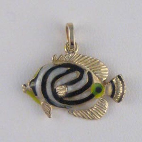 Silver Butterfly Fish Pendant - 256 E