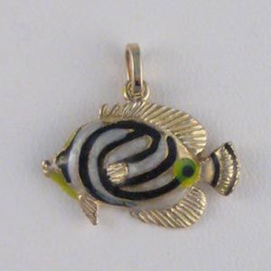 Silver Butterfly Fish Pendant - 256 E
