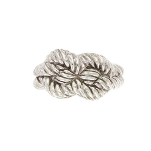 Silver Carrick Bend Knot Ring - 787