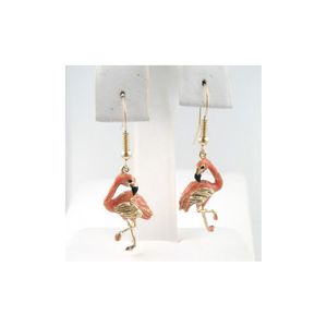 Silver Flamingos Earrings - 673 E