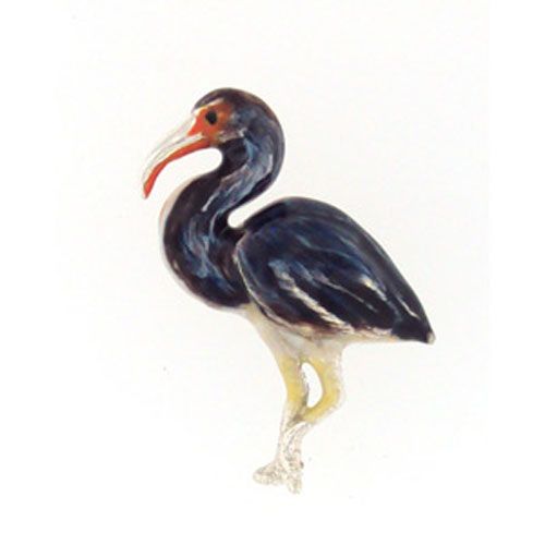 Silver Glossy Ibis Pendant - 426 E