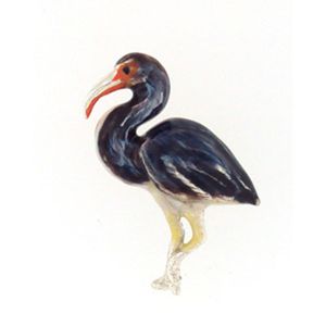 Silver Glossy Ibis Pendant - 426 E