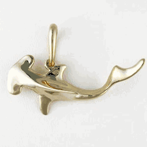 Silver Hammerhead Shark Pendant - 227