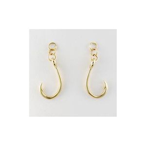 Silver Hooks Plain Earrings - 658