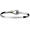 Silver Knot Hook Bracelet - Sterling Silver & 14K Gold 4mm 8.0 Inch