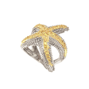 Silver Large Luxe Starfish Ring - 745 S