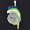 Silver Large Mahi with Coin Enamel Pendant - 912 E
