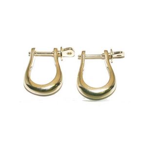 Silver Large Shackle (Pair) Earrings - 610
