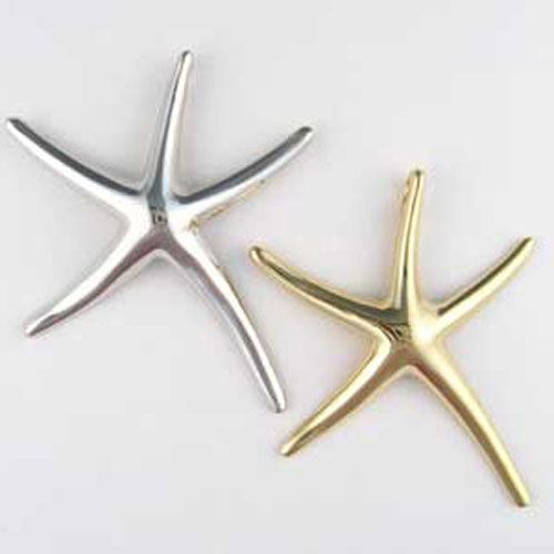 Silver Large Spider Starfish Pendant - 200