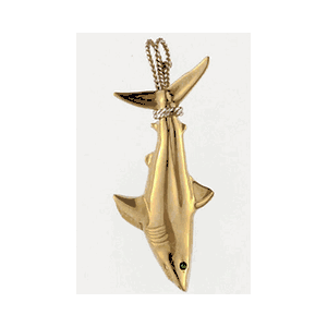 Silver Mako Large Tail Hung Pendant - 110 TH