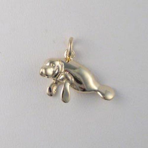 Silver Manatee (Hollow In Back) Pendant - 263