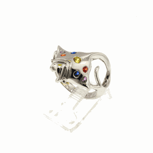 Silver Manta Ring with Sapphire - 776 S