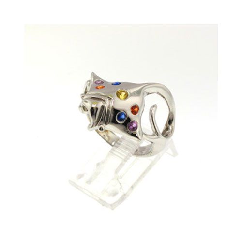 Silver Manta Ring with Sapphire - 776 S