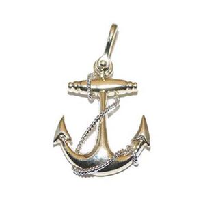 Silver Medium Anchor Pendant - 302