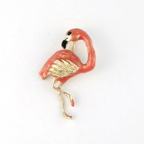 Silver Medium Flamingo Pendant - 286 E
