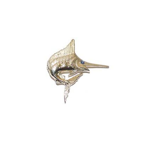 Silver Medium Marlin Pendant - 138