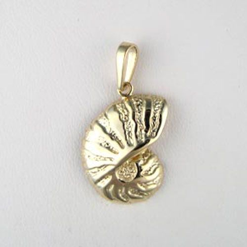 Silver Medium Nautilus Pendant - 267