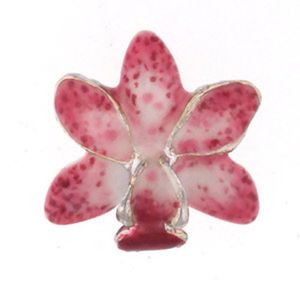 Silver Medium Orchid Pendant - 372 E