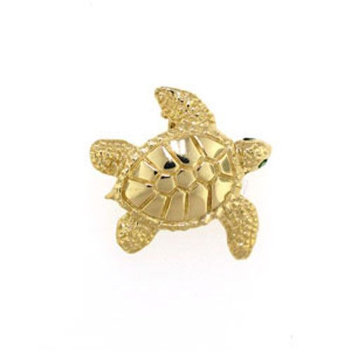 Silver Medium Turtle Pendant - 381