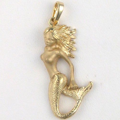 Silver Mermaid Trim Pendant - 360
