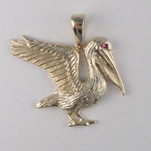 Silver Pelican Pendant - 260