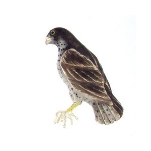 Silver Peregrine Falcon Pendant - 432 E