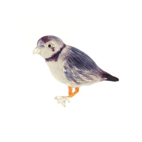 Silver Piping Plover Pendant - 430 E