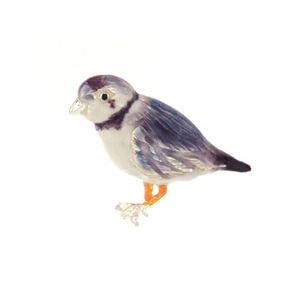 Silver Piping Plover Pendant - 430 E