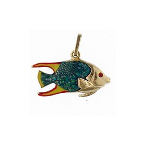 Silver Queen Angel Enamel Pendant - 177 E